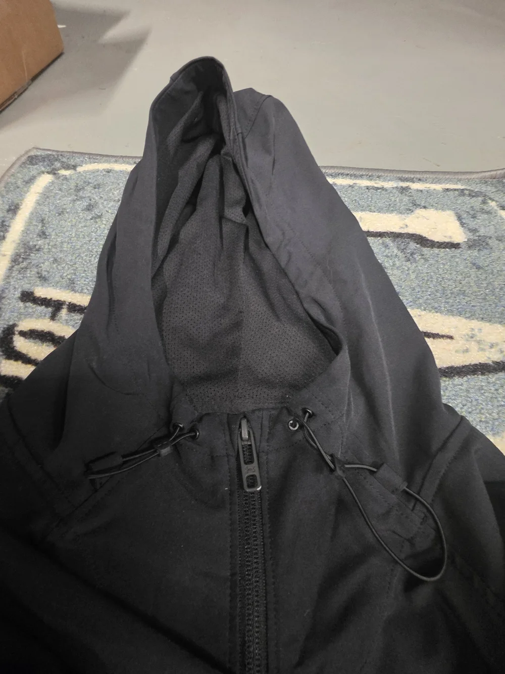 Under Armour Black Hooded Zip-Up Jacket